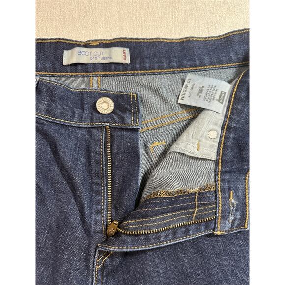 Levi 515 Jeans Womens 10 Boot Cut Mid Rise Dark Wash Denim 33x31.5 - Picture 5 of 7